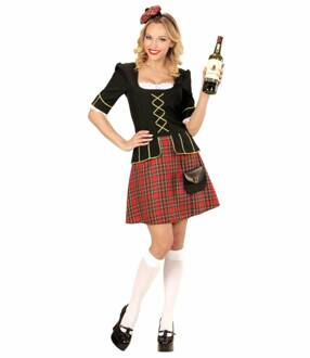 Tartan Lady Schotse Vrouw Kostuum
