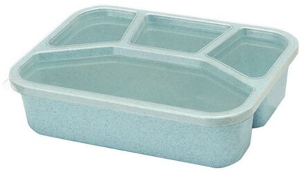 Tarwe Magnetron Bento Lunchbox Picknick Voedsel Fruit Opbergdoos Container Voor Kinderen Volwassen Case Container Diner Organizer groen