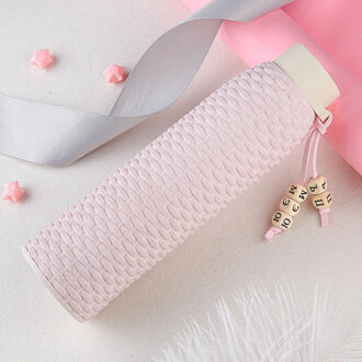 Tarwe Stro Milieubescherming Cup kinderen Student Isolatie Plastic Glas Plastic Glas Roze