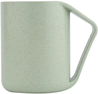 Tarwe Stro Moderne Effen Patroon Keramische Water Mok Creatieve Bevel Mok Koffie Cup Voor Huis Kantoor Beste Cadeau Voor Liefhebbers plastic groen