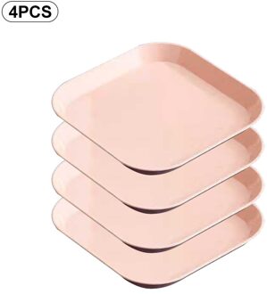 Tarwe Stro Servies Spit Botplaat Snack Fruitschaal Huisvuil Plaat Saus Plaat Diner Plaat Kleine Vierkante Plaat 01