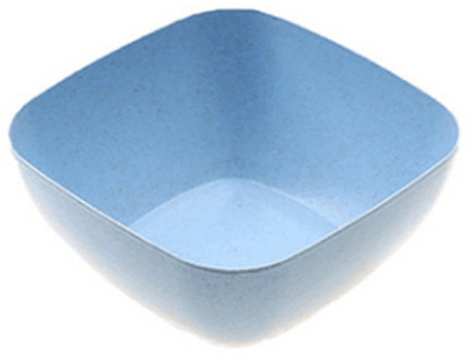 Tarwe Stro Verdikte Vierkante Slakom Fruitschaal Binnenlandse Woonkamer Plain Candy Snack Droge Fruitschaal Blauw