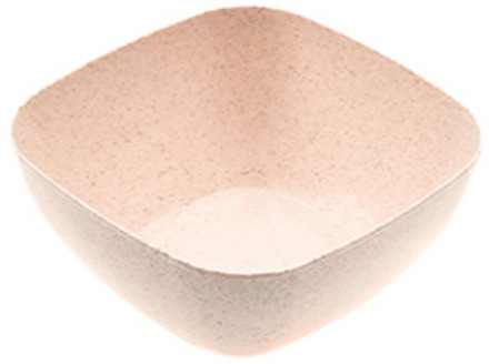 Tarwe Stro Verdikte Vierkante Slakom Fruitschaal Binnenlandse Woonkamer Plain Candy Snack Droge Fruitschaal Donker Kaki