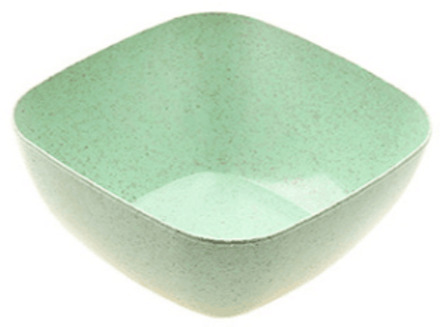 Tarwe Stro Verdikte Vierkante Slakom Fruitschaal Binnenlandse Woonkamer Plain Candy Snack Droge Fruitschaal groen