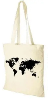 Tas Tote bag Wereld Naturel | Craenen