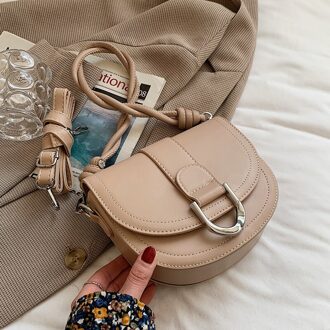 Tas Vrouwen Mode Schouder Onderarm Zak Zadel Messenger Bag khaki