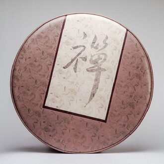 Tashan Lederen Futon Handgemaakte Kussen Chinese Stijl Zen Zachte En Comfortabele Ronde Tatami Meditatie Kussen Zen rook roos