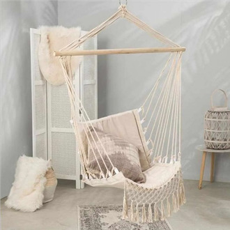 Tassel Garden Hammock Hang Rope Lazy Chair Swinging Outdoor Indoor Furniture Hanging Rope Chair Swing Chair Seat bed Camping