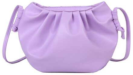 Tassen Voor Vrouwen Avond Clutch Bags Crossbody Tassen Voor Vrouwen Messenger Bags Pu Lederen Hobos Casual Solid Meisje Schouder tas Paars