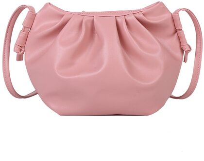 Tassen Voor Vrouwen Avond Clutch Bags Crossbody Tassen Voor Vrouwen Messenger Bags Pu Lederen Hobos Casual Solid Meisje Schouder tas Roze