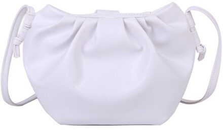 Tassen Voor Vrouwen Avond Clutch Bags Crossbody Tassen Voor Vrouwen Messenger Bags Pu Lederen Hobos Casual Solid Meisje Schouder tas wit