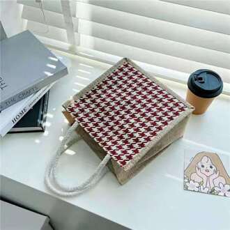 Tassen Voor Vrouwen Corduroy Schoudertas Herbruikbare Boodschappentassen Casual Tote Vrouwelijke Handtas Voor Een Bepaald Aantal Rood