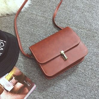 Tassen Voor Vrouwen Pu Mode Shell Kleine Vierkante Schoudertas Messenger Bag Mini Lady Telefoon Tas Schoudertas donker bruin