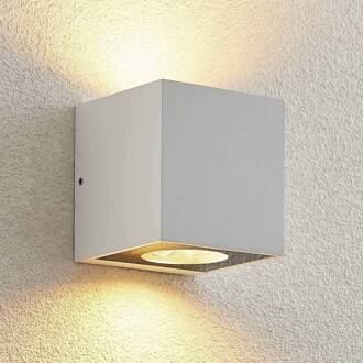 Tassnim buitenwandlamp wit 2-lamps