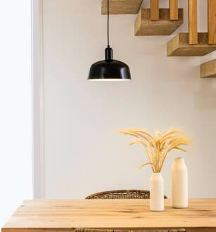 Tatawin hanglamp, zwart, glas, Ø 18,4 cm