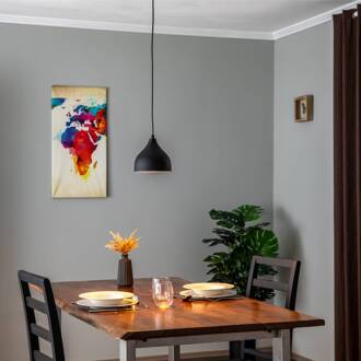 Tattoo 2396 hanglamp, Ø18cm, zwart/goud zwart, goud