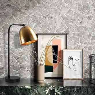 Tattoo 5031 tafellamp, goud antiek, metaal, hoogte 52 cm goud antiek, zwart