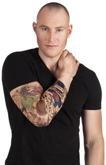Tattoo Sleeve Dragon Skull Unisex One Size Multikleur