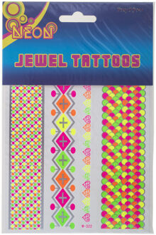 Tattoos Neon Kleuren Multikleur - Print