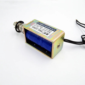TAU-1564 stroke 0-12mm 60N pull open frame electric magnet DC12V 24V linear Solenoid Electromagnet