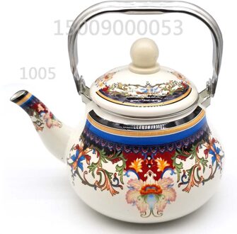 TC01 Melk Theepot Emaille Thee Set Waterkoker 1.5L 2.4L 2.4L / Licht Groen