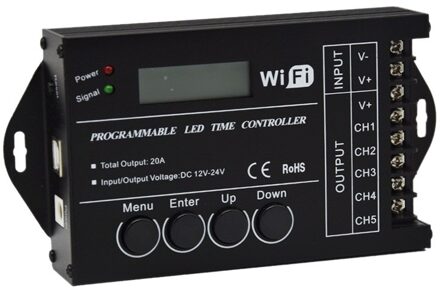 Tc421 Wifi Tijd Programmeerbare 5Ch Output Led Strip Licht Controller, Veel Gebruikt In Aquaria, Aquarium, plant Grow