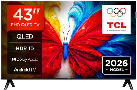 TCL 43S5L (2026) - 43 inch - QLED TV Zwart