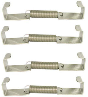 TCP Kentekenplaatklemmen Set 4-delig 712126