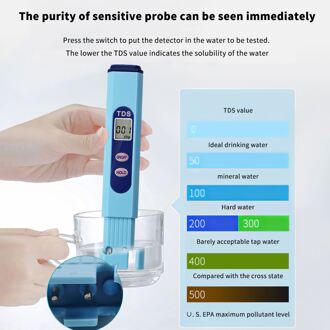 Tds Digitale Zoutgehalte Tester/Meter Voor Zout Water Zwembad & Visvijver Testen 0-999PPM Lichtgewicht En Draagbare Met Timing functie