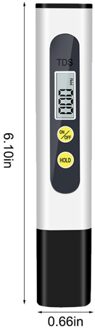 Tds Plastic Digitale Meter Tester Draagbare Pen Meten 0.01 Hoge Nauwkeurige Filter Aquarium Pool Water Zuiverheid Test Tool 1stk