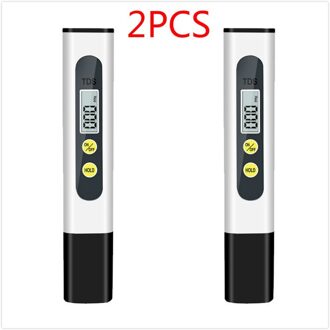 Tds Plastic Digitale Meter Tester Draagbare Pen Meten 0.01 Hoge Nauwkeurige Filter Aquarium Pool Water Zuiverheid Test Tool 2stk