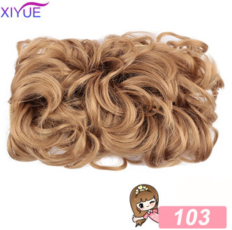 Te Dragen Haar Broodje Clip In Hair Extension Clip Krullend Haar Chignon Synthetisch Haar Rommelig Chignon Voor Bruid Bruiloft LF01-103