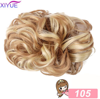Te Dragen Haar Broodje Clip In Hair Extension Clip Krullend Haar Chignon Synthetisch Haar Rommelig Chignon Voor Bruid Bruiloft LF01-105