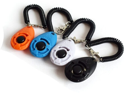 Te Dragen Hoogwaardige, krasbestendig Hond Geluid Training Apparaat Hond Training Clickers 4 Kleuren oranje