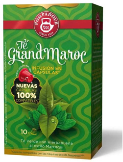 Te Grand Marroc 10 compatible Pompadour capsules Nespresso