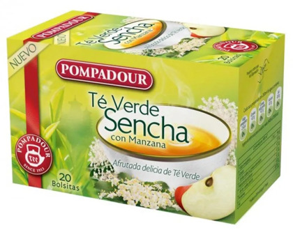 Te verde Sencha con Apple, 20 sachets Pompadour