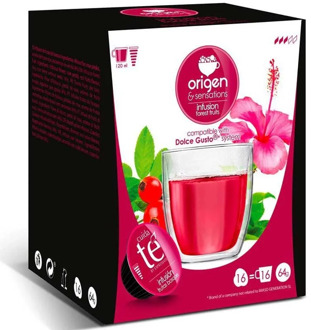 Tea forest fruits 16 capsules Origin & Sensation, compatible Dolce Gusto®