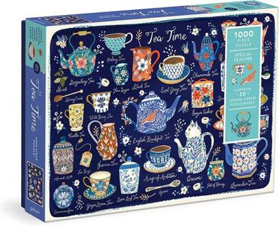 Tea Time 1000 Piece Puzzle With Shaped Pieces -  Galison (ISBN: 9780735374935)