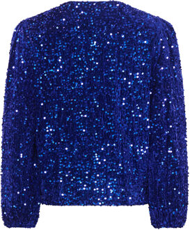 Teagan wikkelblouse in marineblauw Navy