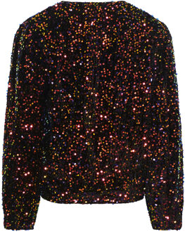 Teagan wikkelblouse in zwart - M