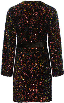 Teagan wikkeljurk in zwart - 2XL