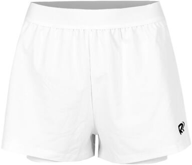 Teamline 2in1 Short Voor Tennisballen Dames-Wit - XS