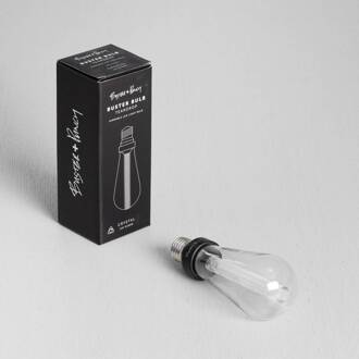 Teardrop LED lamp E27 3.5W 2.500K amberkleurig-transparant