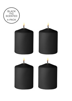Tease Candles - Disobedient - 4 Stuks - Zwart