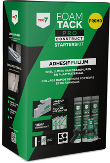 TEC7 FoamTack Pro Construct Starterskit (3x 880 ml, reiniger en gun) - 670995000