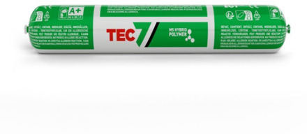 TEC7 Lijmkit en afdichtingskit wit (RAL 9016) | worst | 400ml- 535209000