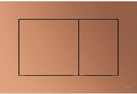 Tece Bedieningsplaat TECE Loop Met Duospoeltechniek Kunststof Geborsteld Rood Brons TECE