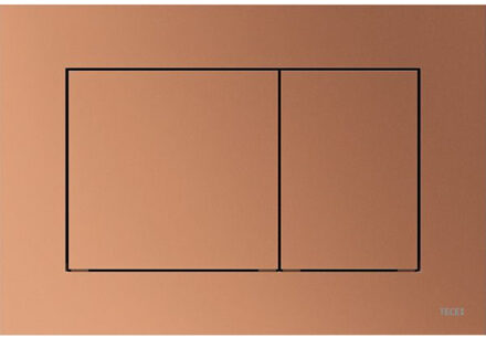 Tece Bedieningsplaat TECE Loop Met Duospoeltechniek Kunststof Geborsteld Rood Brons