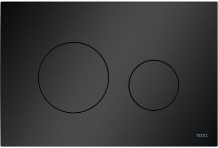 Tece Bedieningsplaat TECE Loop Met Duospoeltechniek Kunststof Mat Zwart