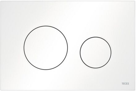 Tece Bedieningsplaat TECE Loop Met Duospoeltechniek Mat Wit